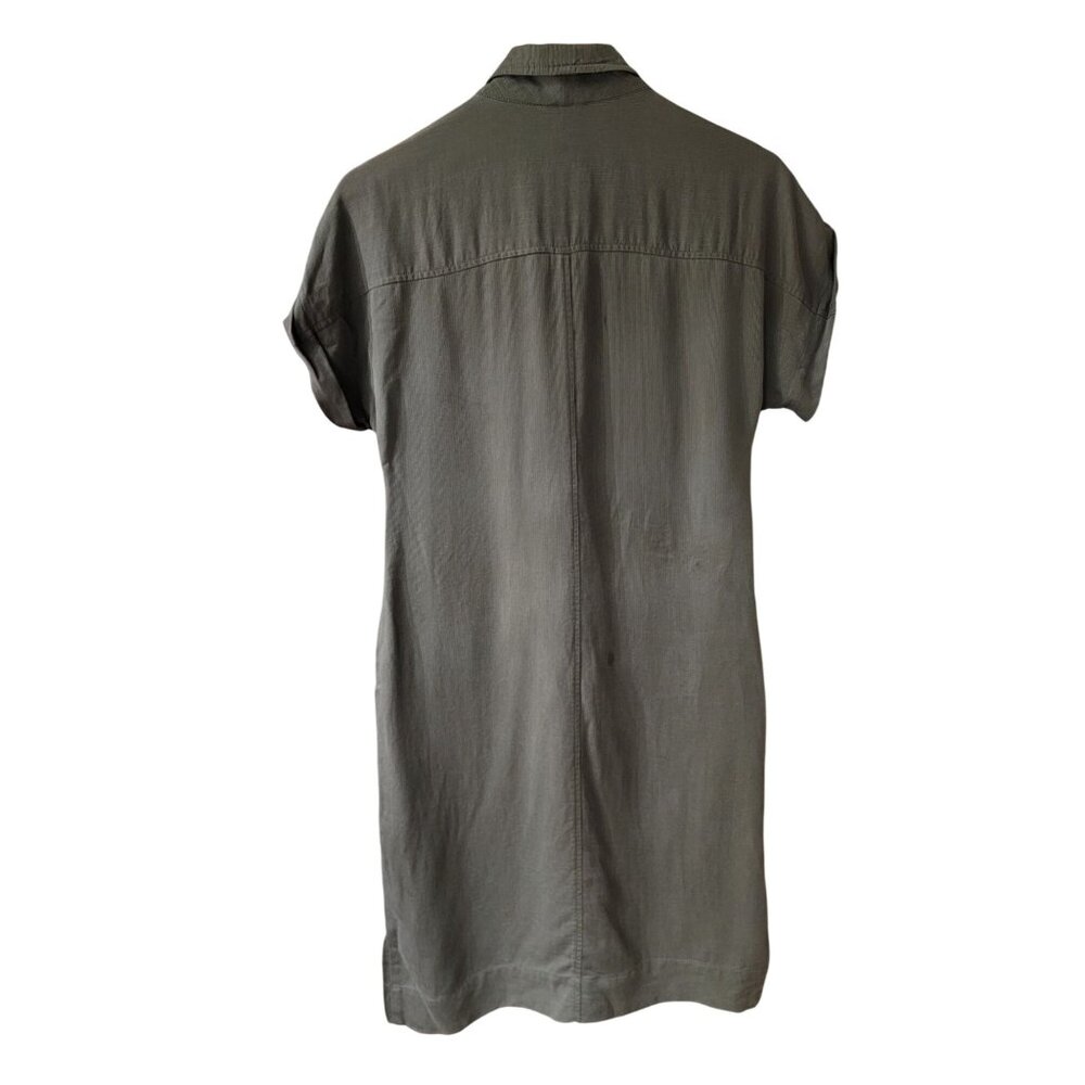 J. Crew Dress 100% Lyocell Short Sleeve Button Front Casual/Workwear - Picture 2 of 3